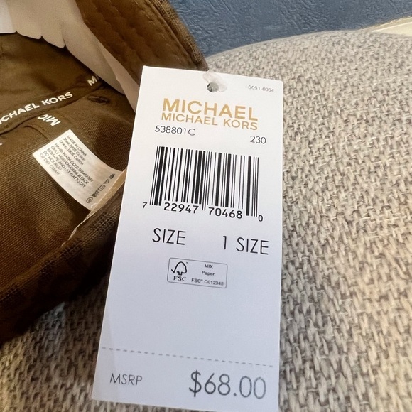 NWT Michael Kors Signature Logo Cap - Picture 5 of 6